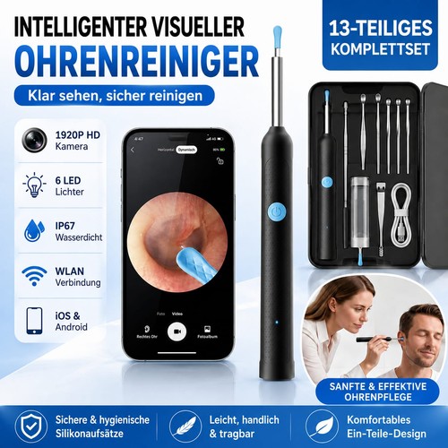 Pulitore orecchie con - pulitore,